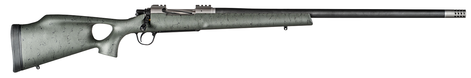 Christensen Arms Summit Ti Green / Black 7mm Rem Mag 26" Barrel 3-Rounds Thumbhole Stock