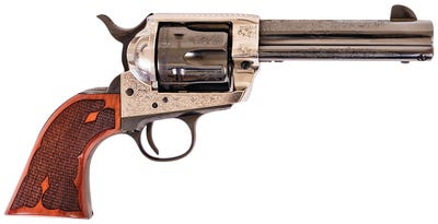 Cimarron Firearms Frontier Pre-War 1896-1940 Silver .45 LC 4.75" Barrel 6-Rounds