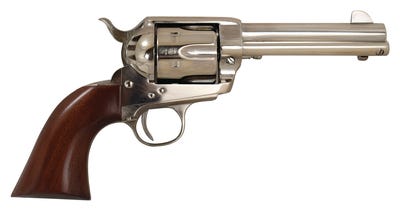Cimarron Firearms Pistolero Nickel .45 Colt 4.75" Barrel 6-Rounds