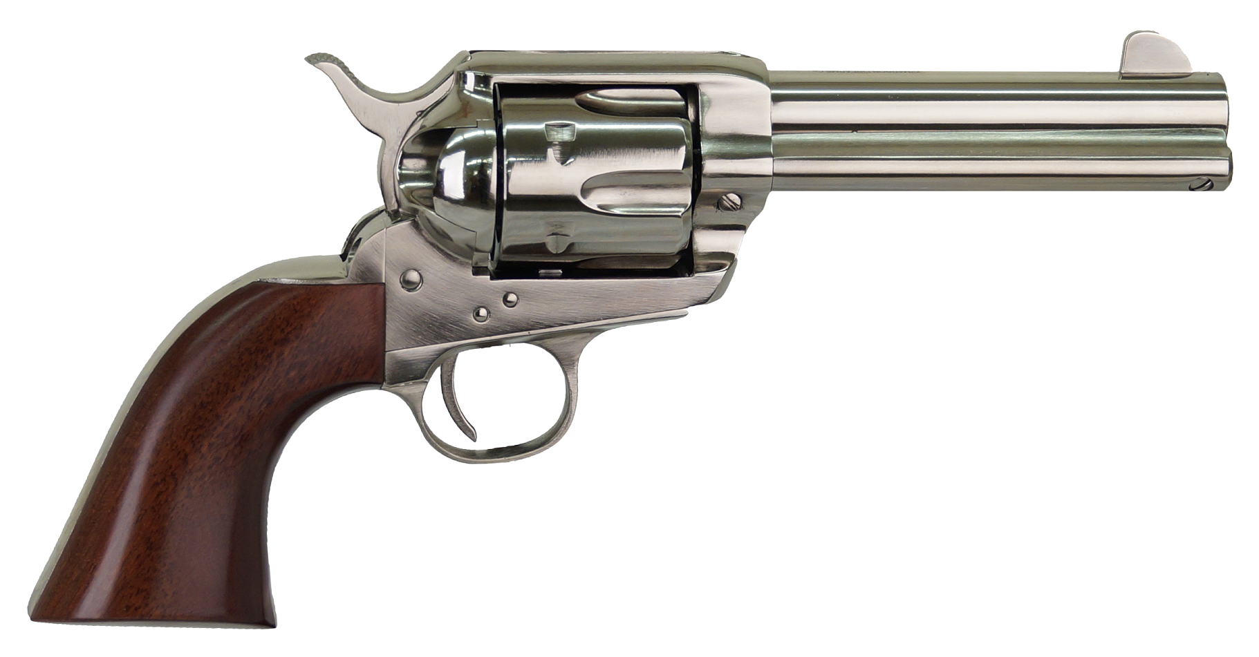 Cimarron Pistolero Wood/Nickel .357 Mag/.38 SPL 4.75" Barrel 6-Rounds