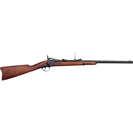Cimarron Firearms Trapdoor Wood .45-70 20" Barrel 1-Rounds Carbine with Adjustable Rear Sight