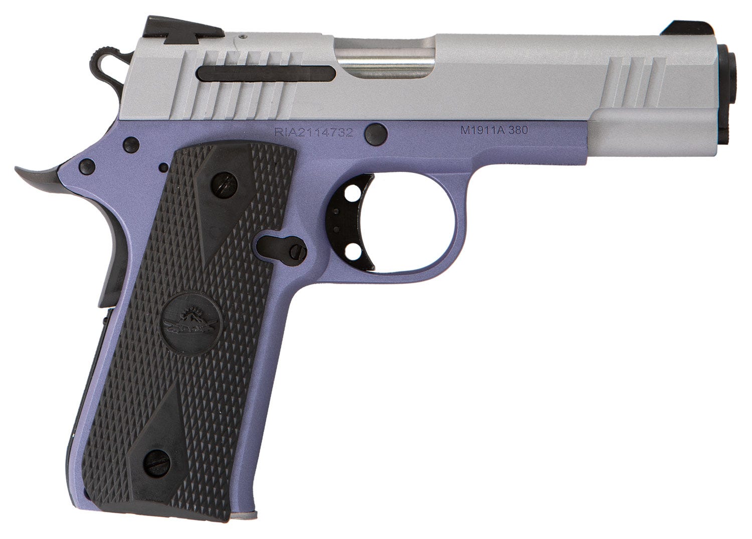 Citadel Firearms 1911-A1 Baby Purple / Silver .380 ACP 3.75" Barrel 7-Rounds