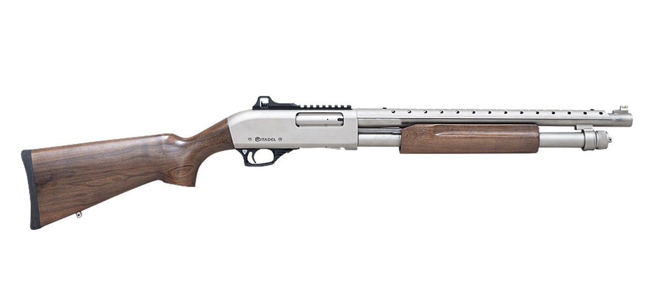 Citadel Firearms Mariner Nickel / Wood 12 GA 18.5" Barrel 4-Rounds