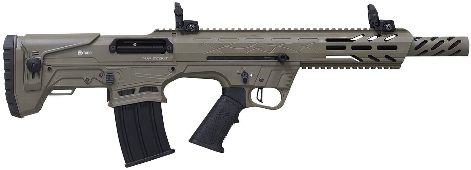 Citadel Firearms Pup Scout Flat Dark Earth 12 GA 18.5" Barrel 5-Rounds