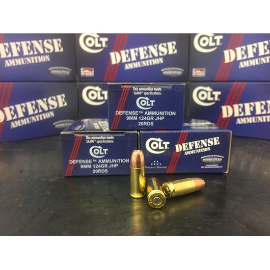 Colt Defense 9mm Luger 124-Grain 20-Rounds DoubleTap Jacketed Hollow Point