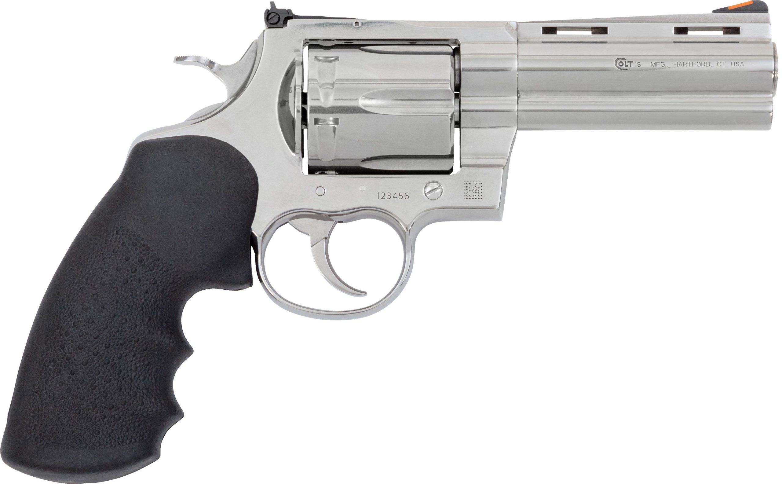 Colt Firearms Anaconda Semi-Bright Stainless .44 Mag 4.25" Barrel 6-Rounds Hogue Grip
