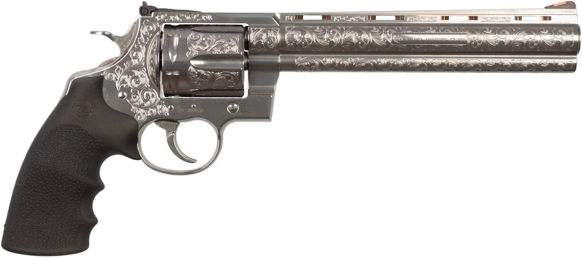 Colt Firearms Anaconda Engraved Stainless .44 Mag 8" Barrel 6-Rounds