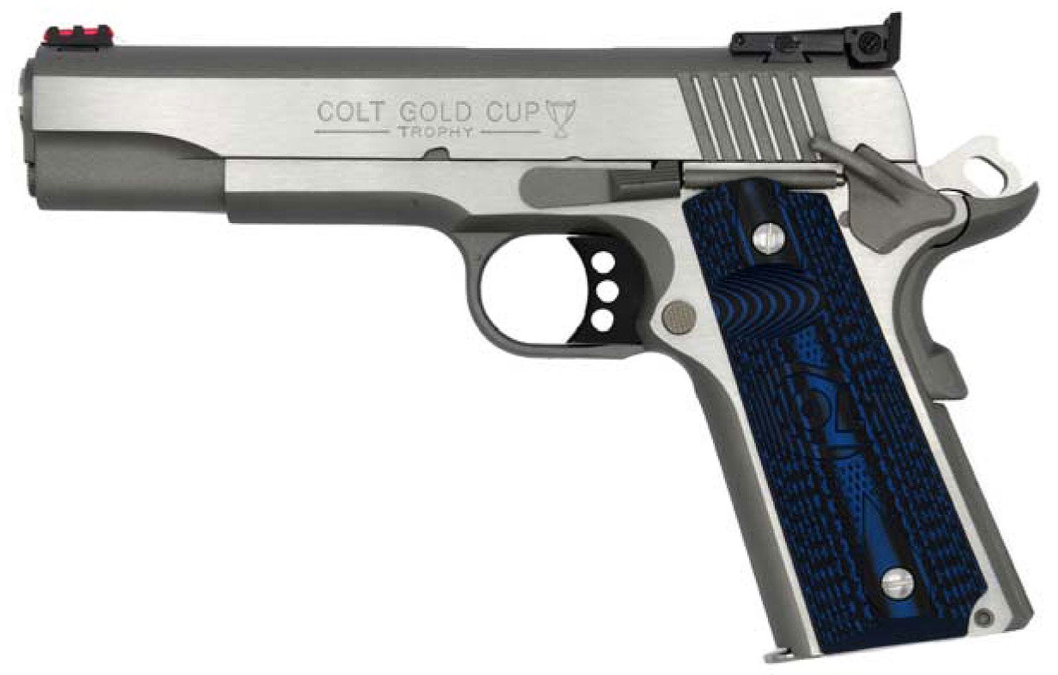 Colt Firearms Gold Cup Lite 1911 Stainless .38 Super 5" Barrel 9-Rounds Adjustable Sights