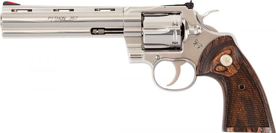 Colt Firearms Python Walnut .357 Mag 6" Barrel 6-Rounds Factory Blemish
