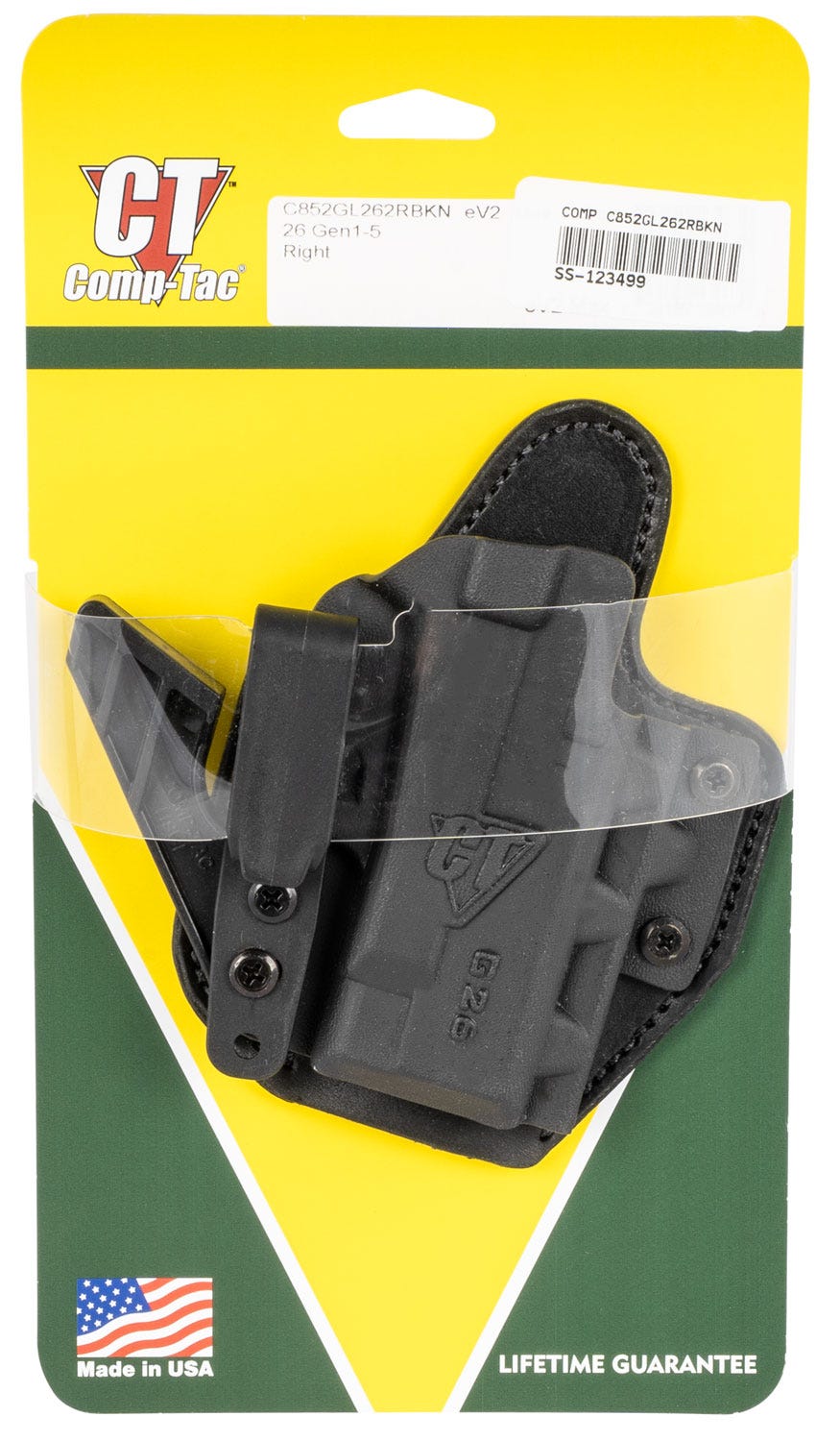 Comp-Tac Victory Gear eV2 Max Holster Right-Hand for Glock 26 Gen1-5
