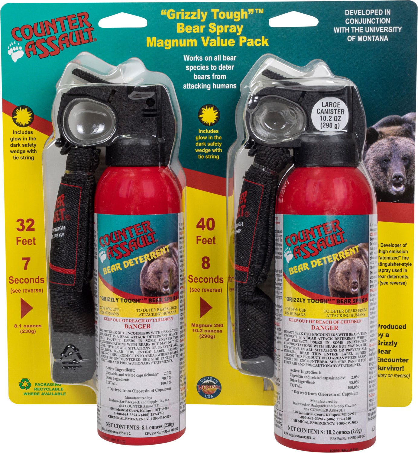 Counter Assault Magnum Value Bear Spray Pack