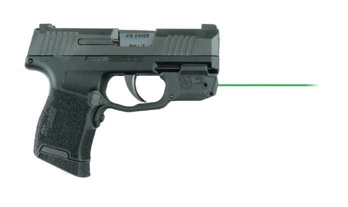 Crimson Trace Laserguard SIG SAUER P365 GRN
