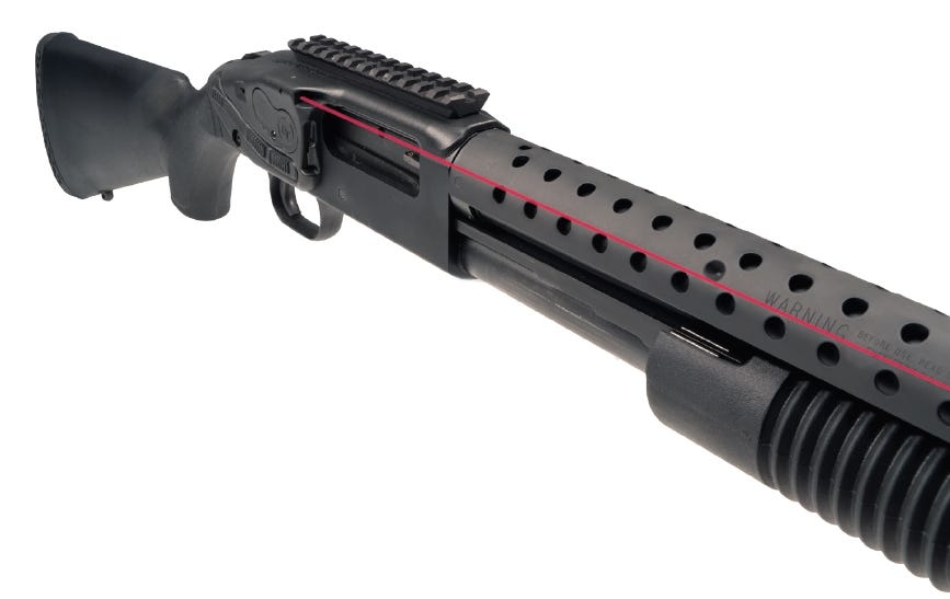 Crimson Trace LaserSaddle Series Red Laser for Mossberg Shockwave 500/590