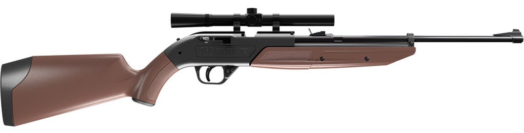 Crosman 760 Pumpmaster Airgun Brown .177 1-Rounds 4x15mm Scope