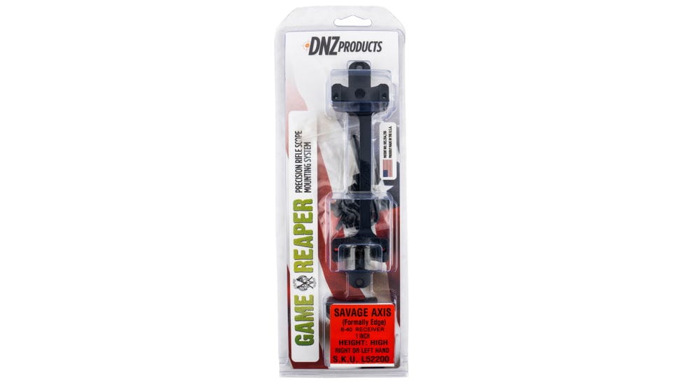 DNZ Products Game Reaper Scope Mount/Ring Combo Savage Axis/Edge w/8-40 Screw Holes