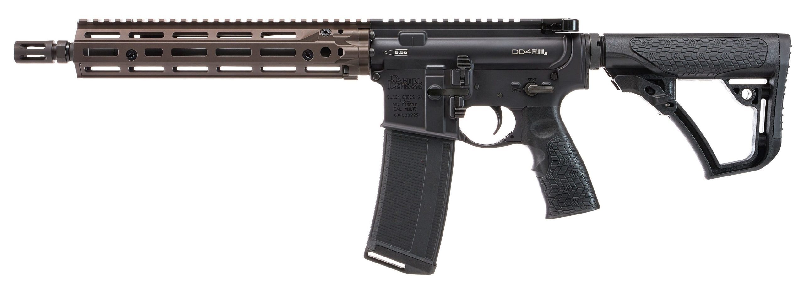Daniel Defense DD4 RIIIS Matte Black 5.56 / .223 Rem 11.5" Barrel 30-Rounds