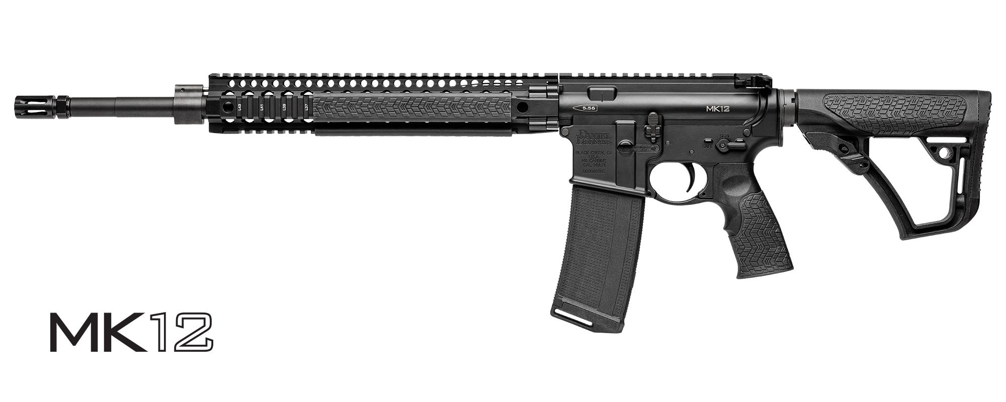 Daniel Defense DDM4 MK12 Black .223 / 5.56 NATO 18-inch 30Rd