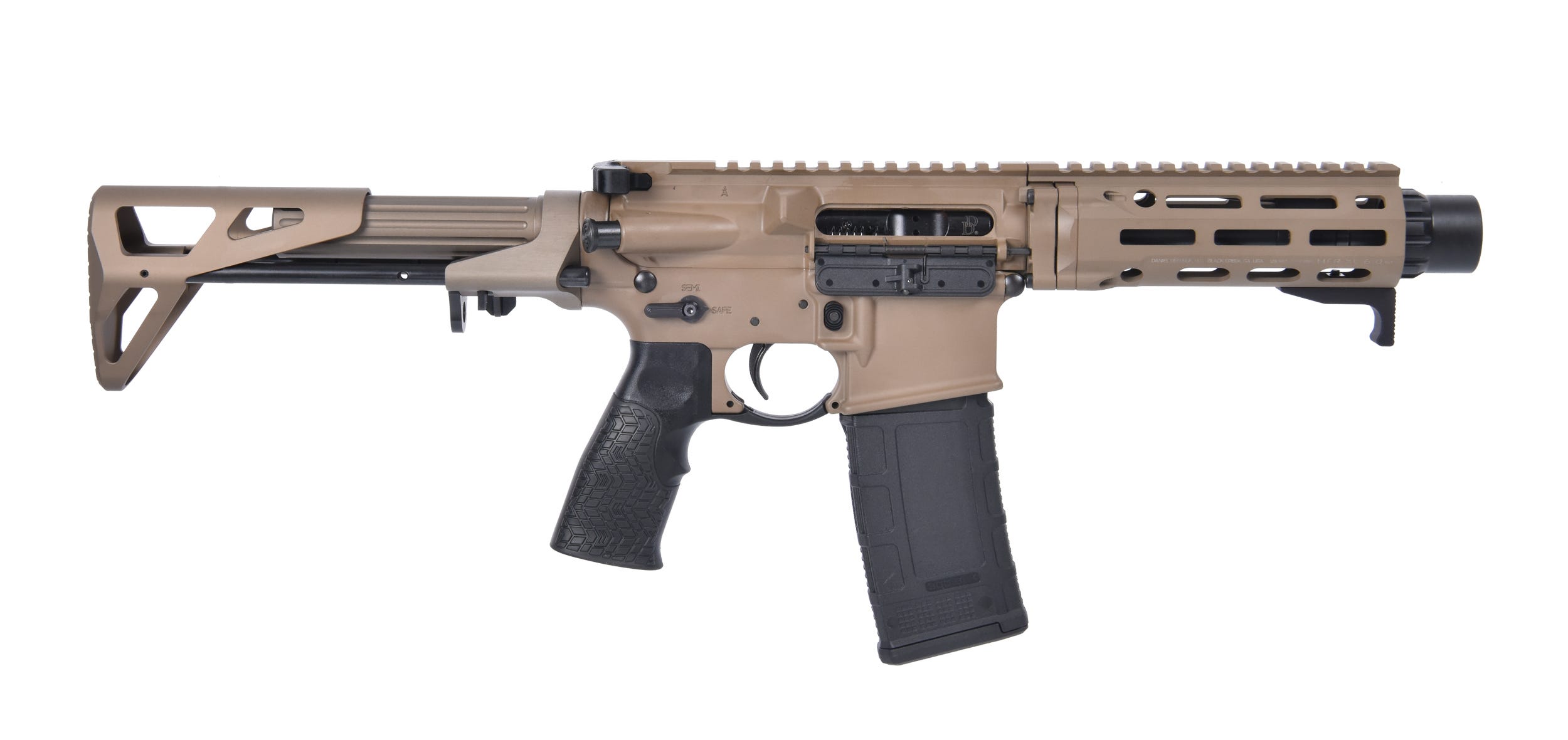 Daniel Defense DDM4 PDW SBR Flat Dark Earth .300 AAC Blackout 7" Barrel 30-Rounds