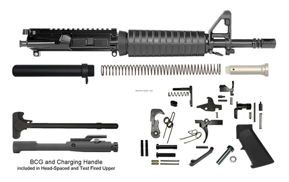 Del-Ton AR Pistol Build Kit 5.56 11.5" Barrel Mil-Spec Upper