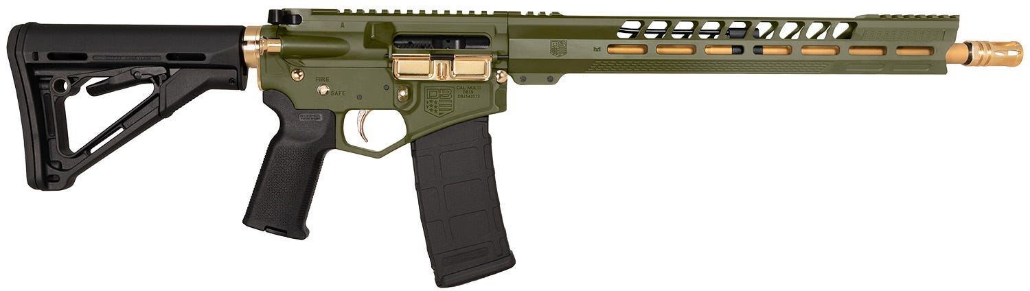 Diamondback DB15 OD Green/Gold 5.56 16" Barrel 30-Rounds
