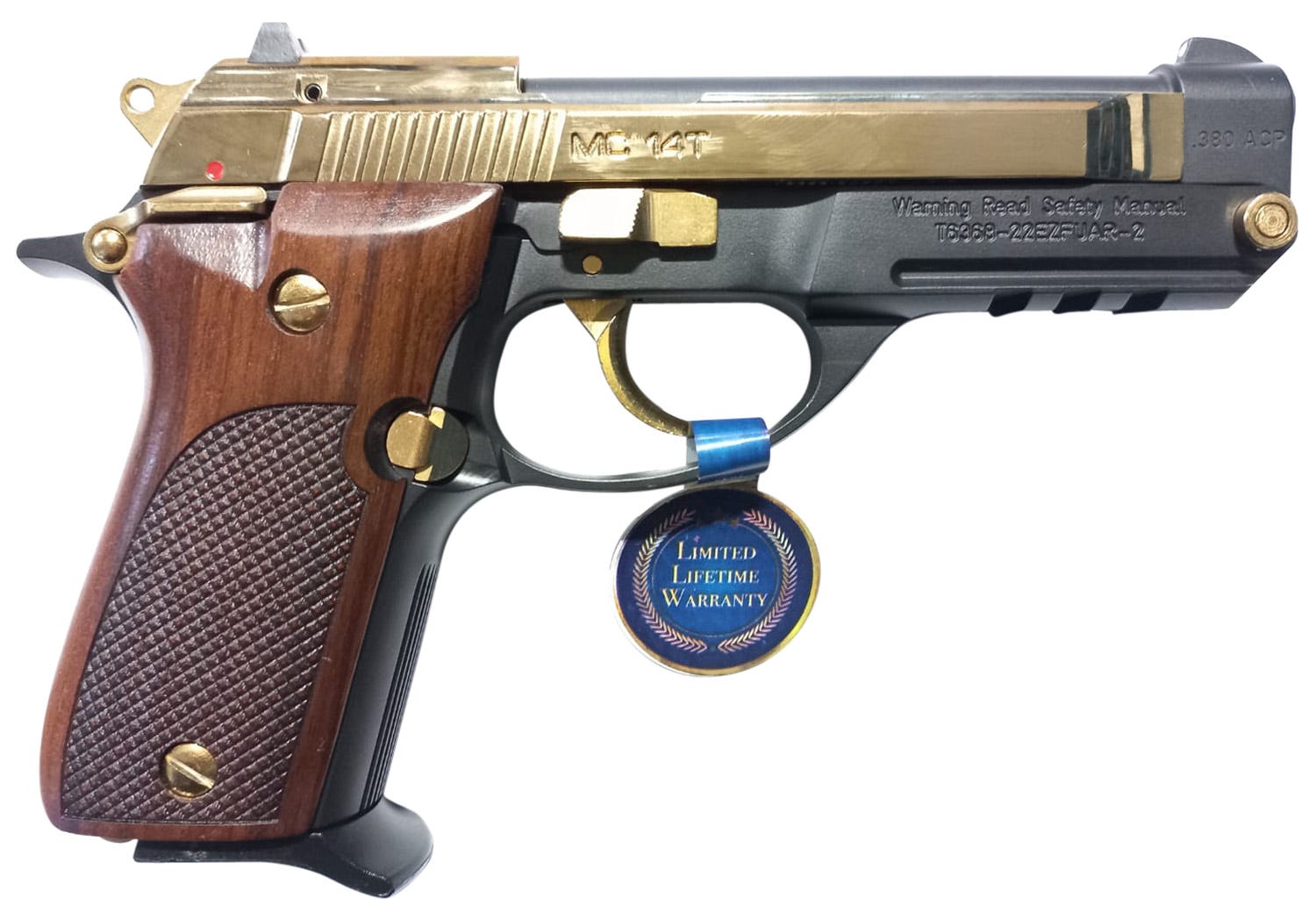 EAA Corp Girsan MC 14T Solution Gold / Black .380 ACP 4.5" Barrel 13-Rounds
