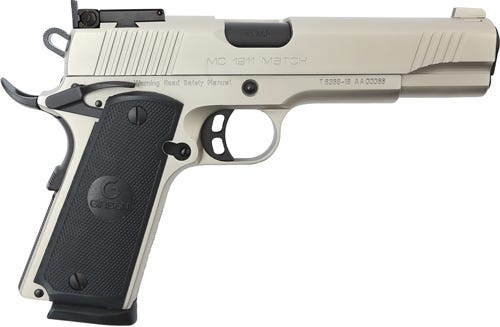 EAA Corp Girsan MC1911 Match Nickel .45 ACP 5" Barrel 8-Rounds
