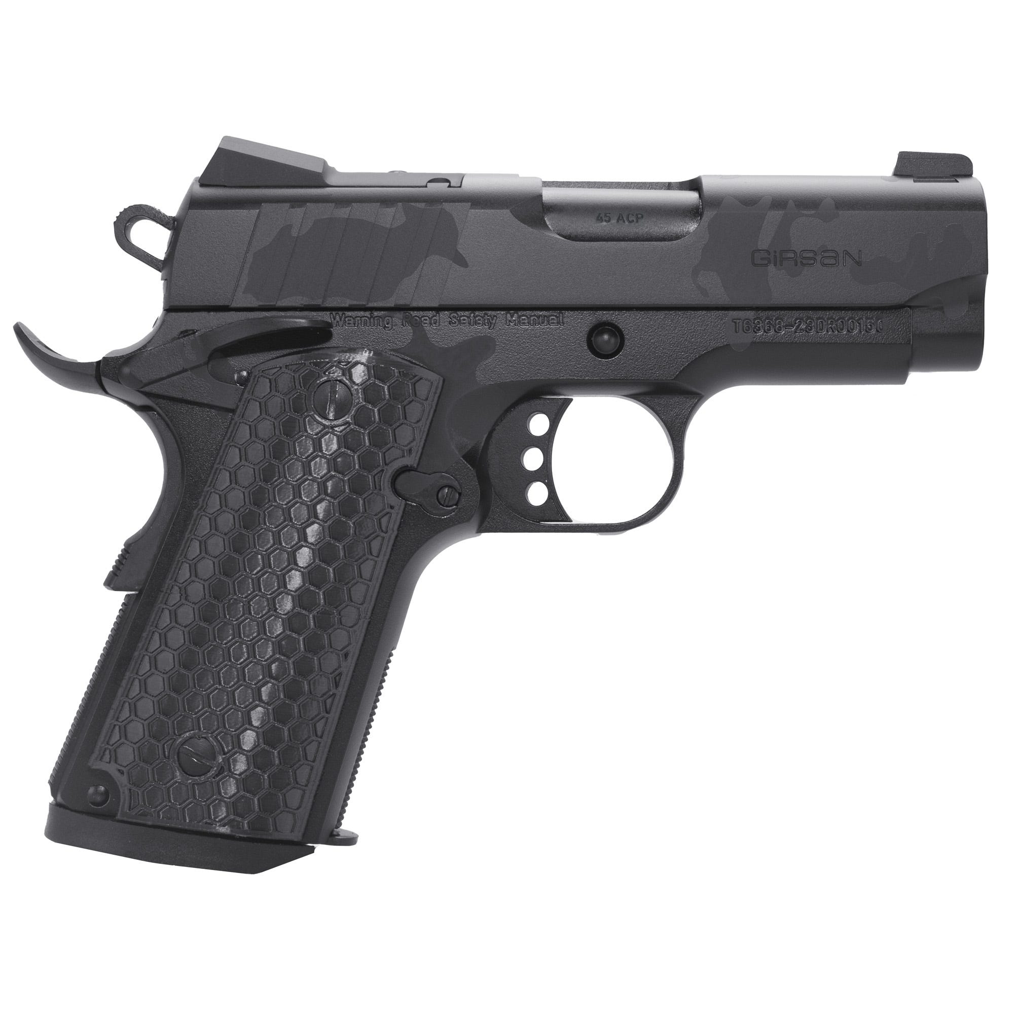 EAA Corp Girsan MC1911SC Black Camo 9mm 3.4" Barrel 7-Rounds