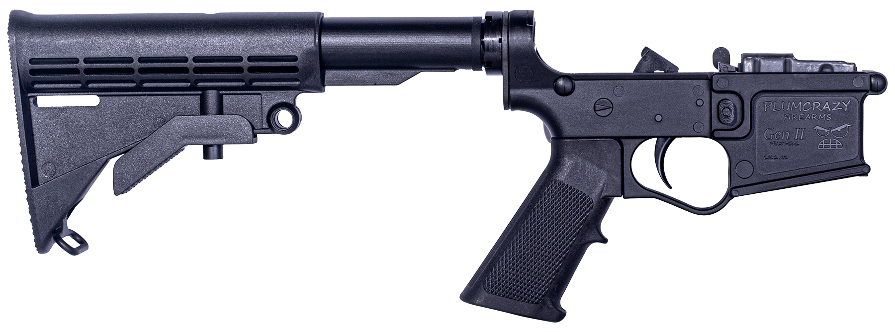 ET Arms Inc. Plum Crazy Gen II Lower Polymer .223 Rem / 5.56 M4 Stock