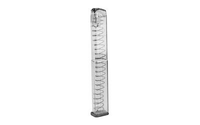 ETS Group Glock 17/18/19/26/34/45 Magazine Clear 9mm 40-Rounds