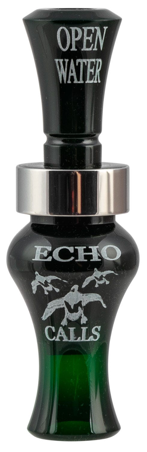 Echo Calls Open Water Duck Call Dark Green Single Reed