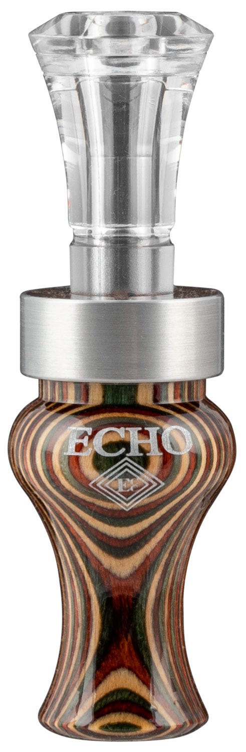 Echo Calls Timber Mallard Call Wood / Stainless Double Reed