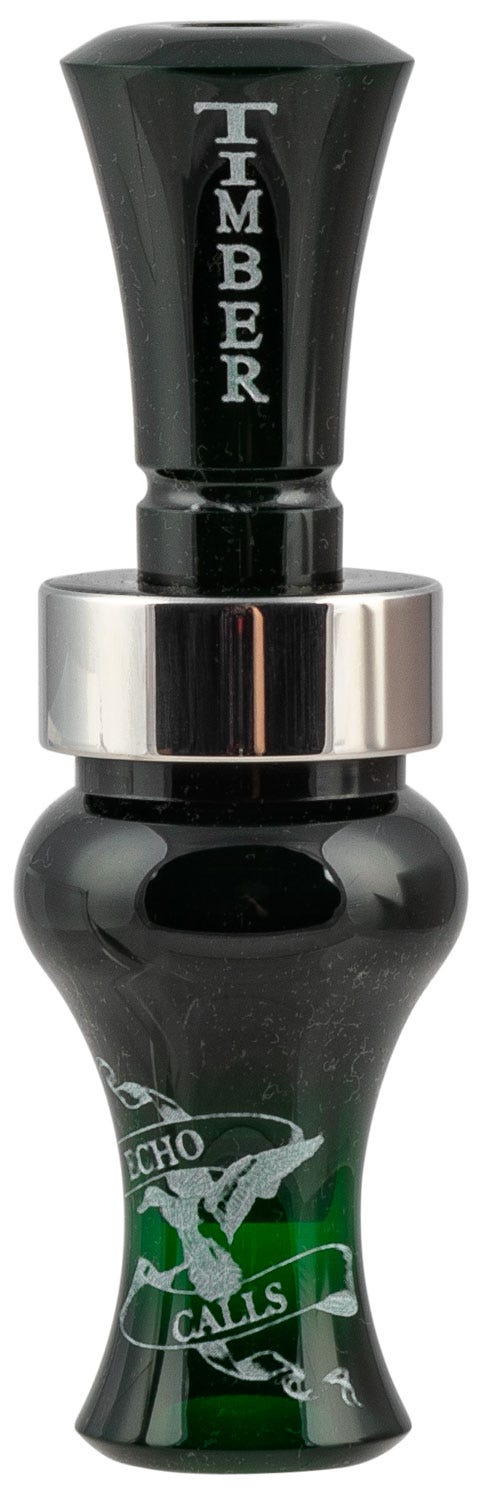 Echo Calls Timber Duck Call Dark Green Single Reed