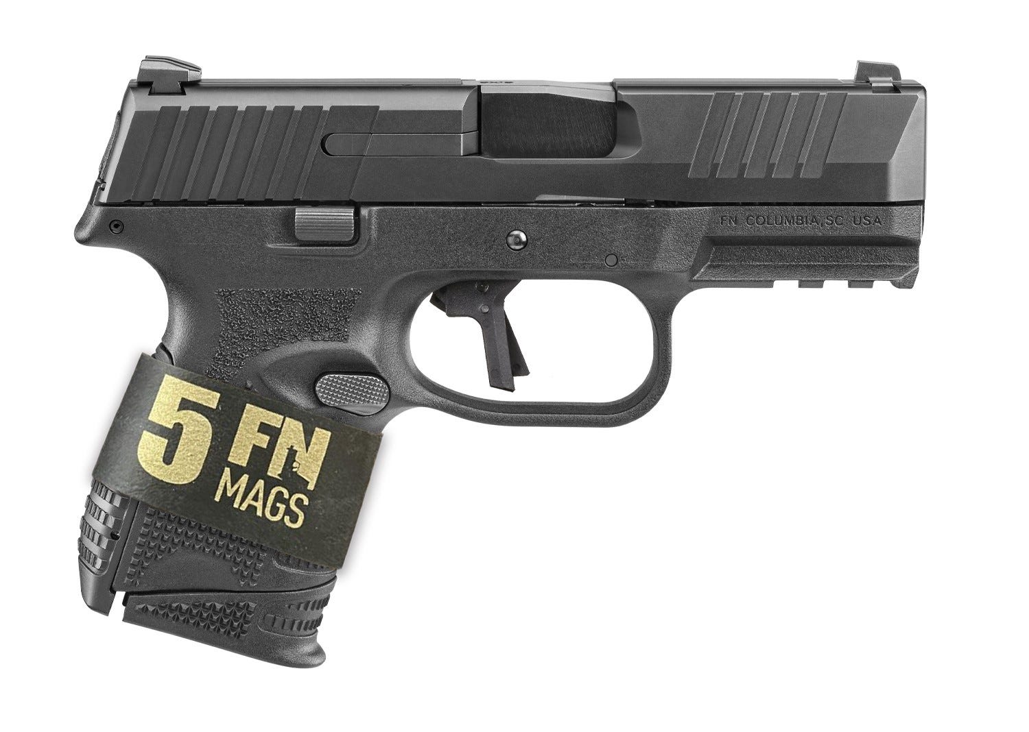 FN 509C Bundle 9mm 3.7" Barrel 24-Rounds 5 Mags - Image 2