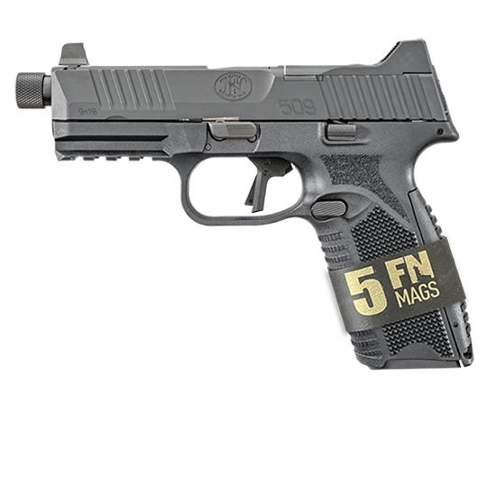 FN FN509 Tactical Bundle 9mm 4.5" Barrel 10-Rounds 5 Mags