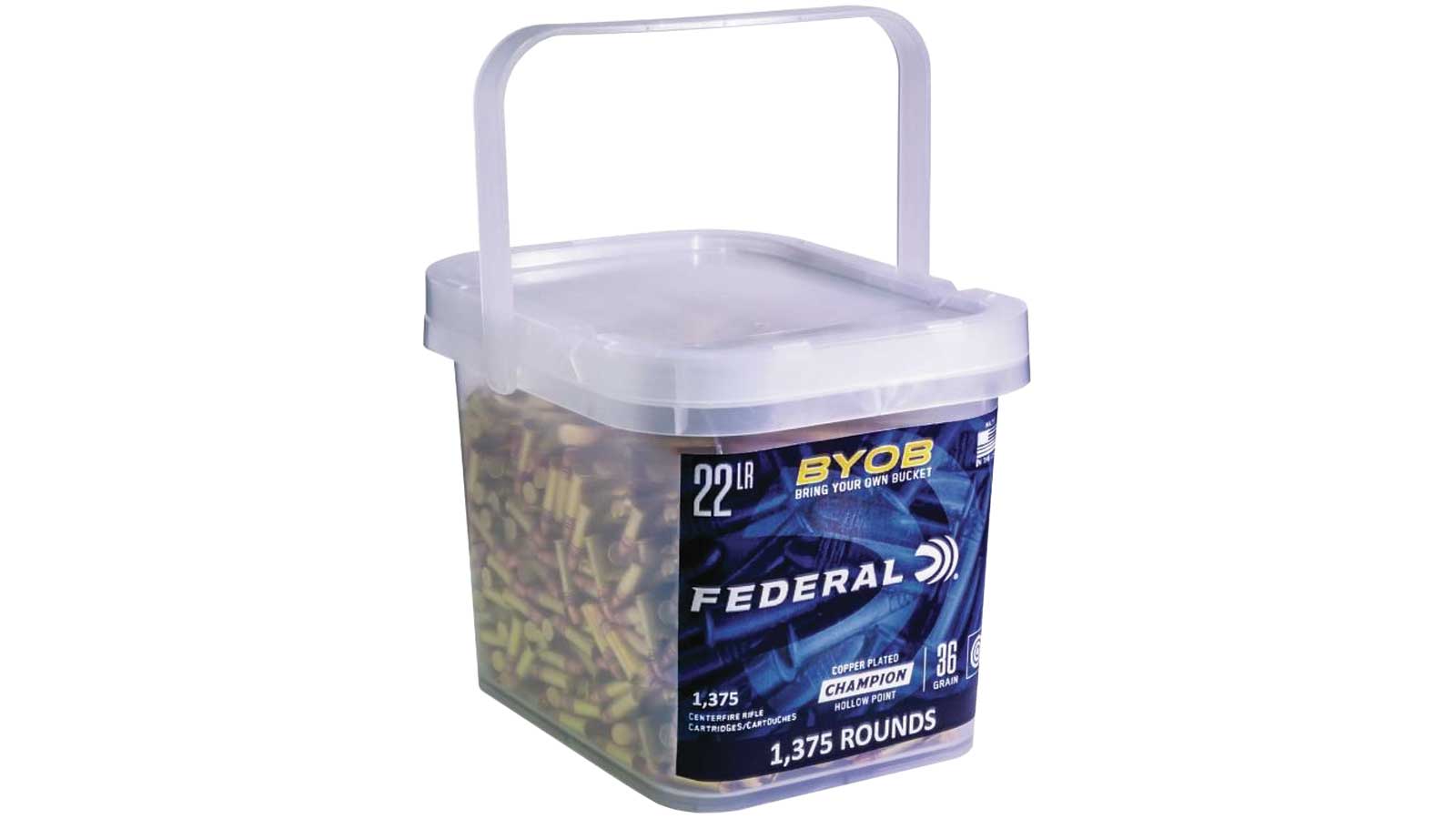 Federal Bring Your Own Bucket .22LR 36 Grain 1375 RDs