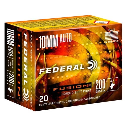Federal Fusion Brass 10mm 200 Grain 20-Rounds SP