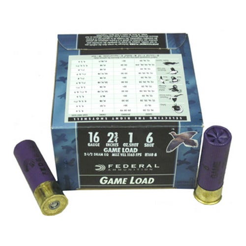 Federal Game LOAD 16GA 2 .75 inch #6 25rds