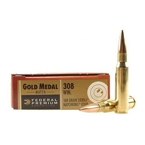 Federal Gold Medal .308Win 168GR BTHP 20rds