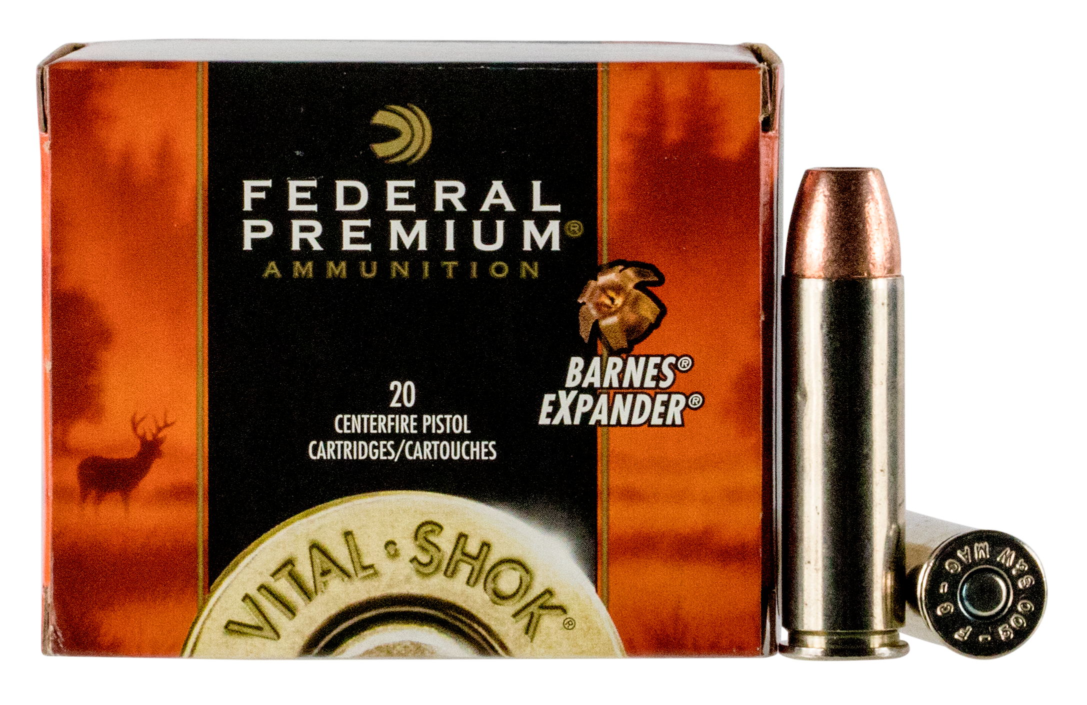 Federal Premium Brass .500 SW 275Gr 20-Rounds Barnes Expander BRX