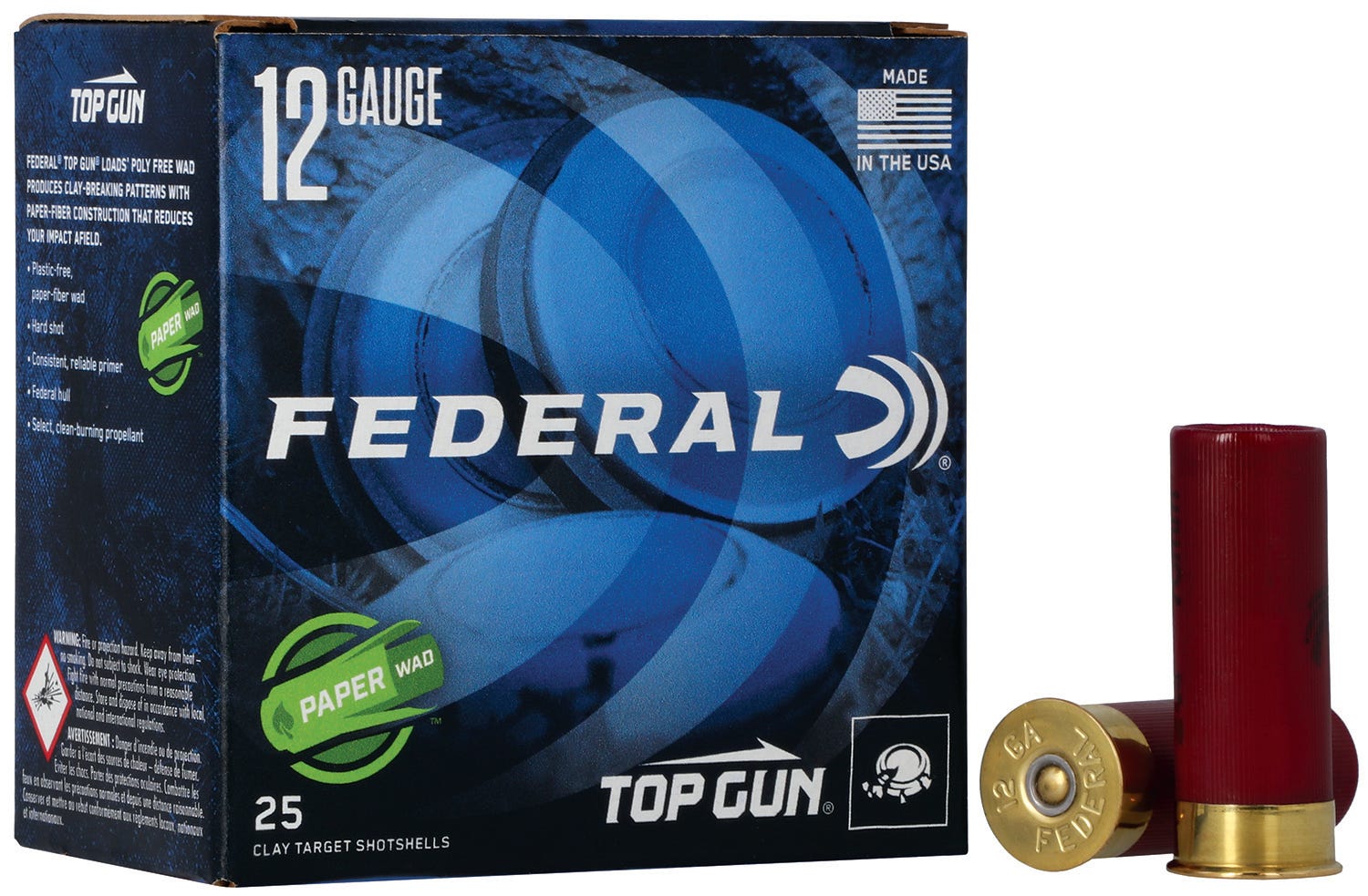 Federal Top Gun 12 Gauge #7.5 Shot 25-Rounds 2.75" 1-1/8 oz