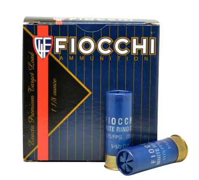 Fiocchi White Rino Super Light 12 GA 1 1/8 oz 8 Shot 25 Rounds Per Box