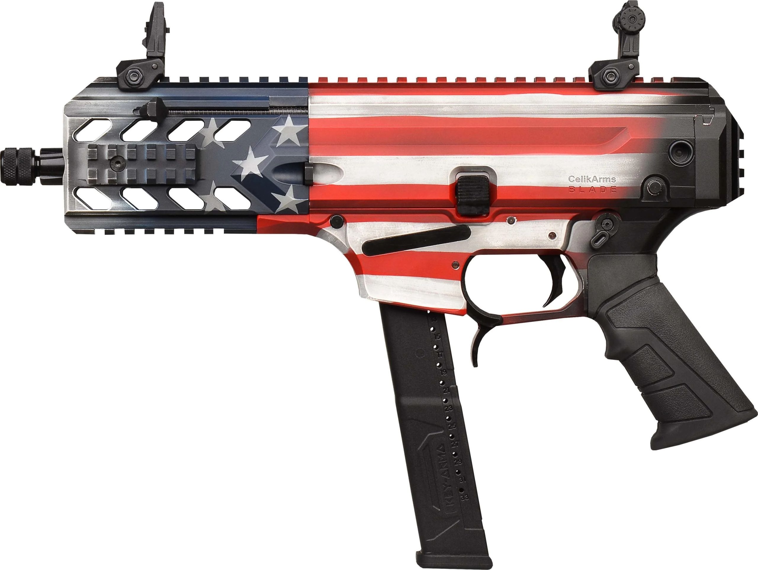 G-Force Blade6 American Flag 9mm 6" Barrel 33-Rounds