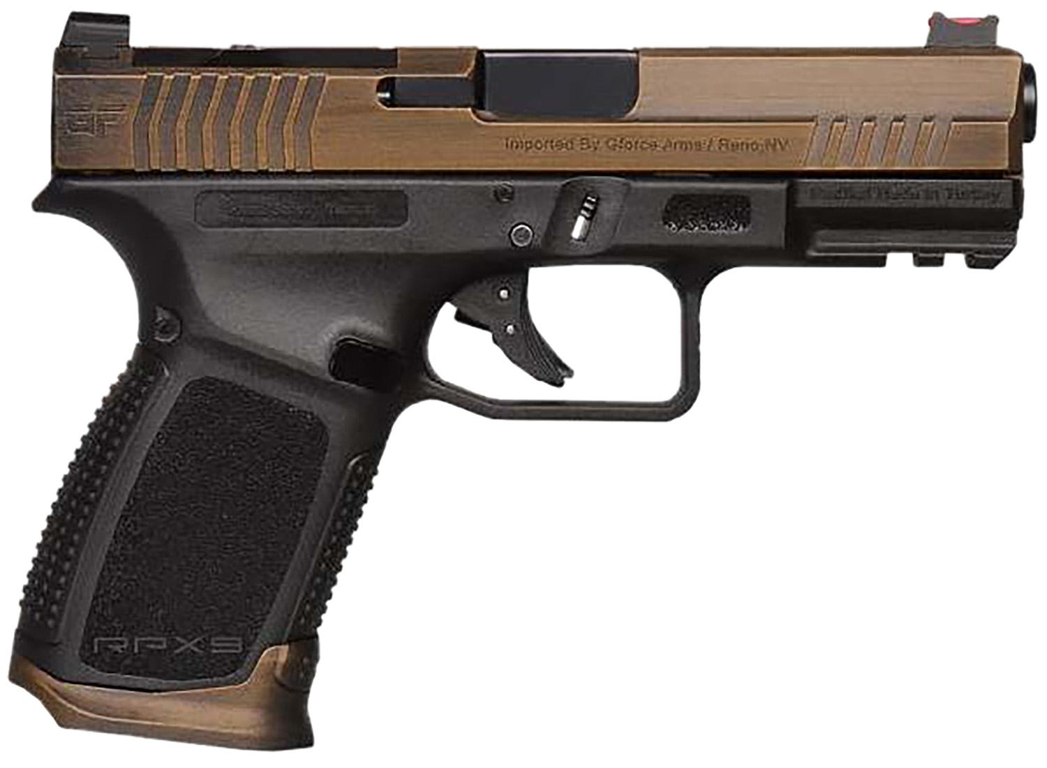 G-Force RPX9 Exodus Tactical Black / Bronze 9mm 4.02" Barrel 15-Rounds