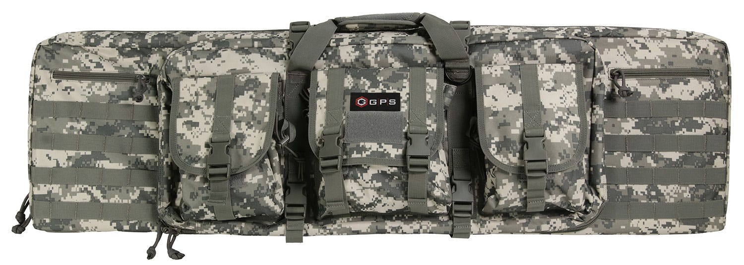 G-Outdoors Double Rifle Case A-TACS AU Camo 42" L x 12.75" H x 9" W Exterior Dimensions