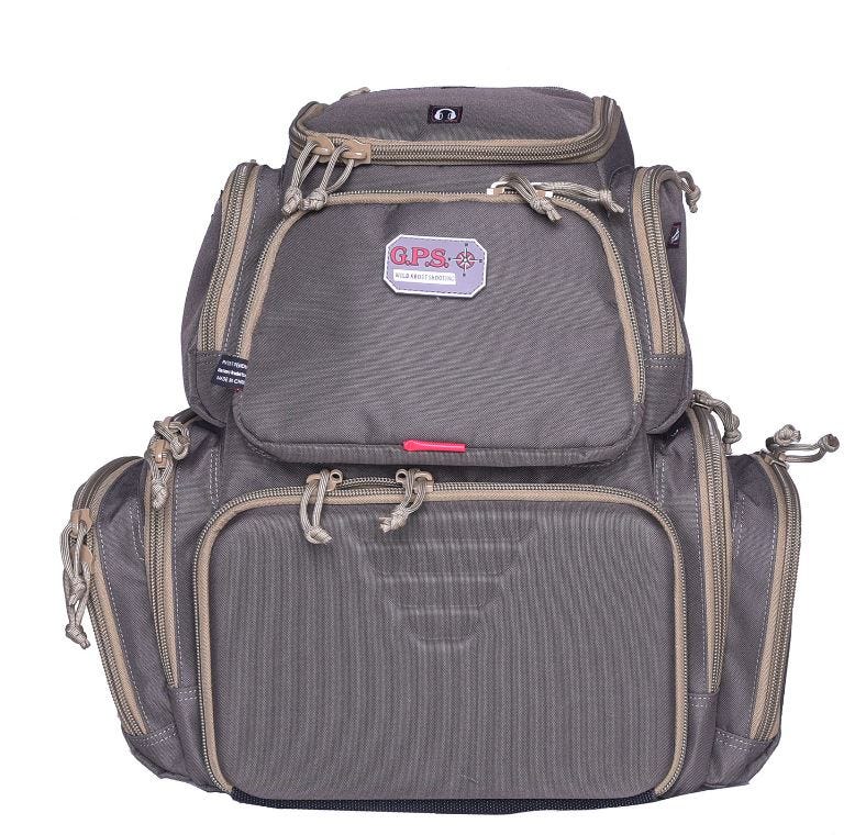GPS Wild About Shooting Handgunner Range Backpack Gray