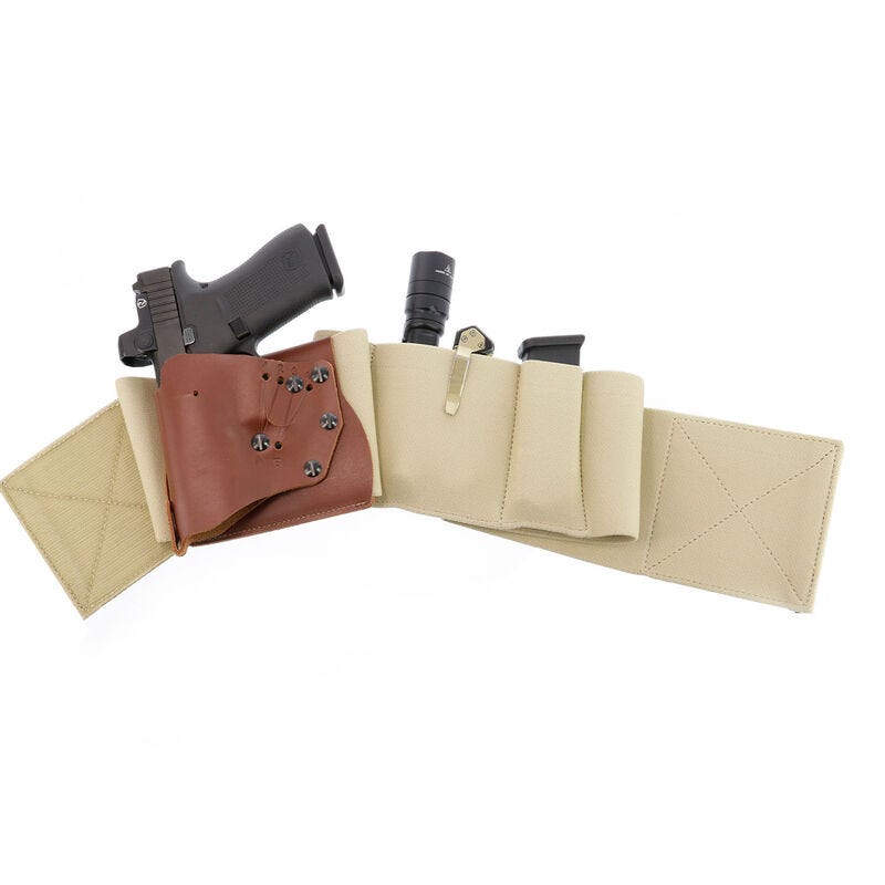 Galco Underwraps Elite Belly Band Ambi Holster Small Khaki