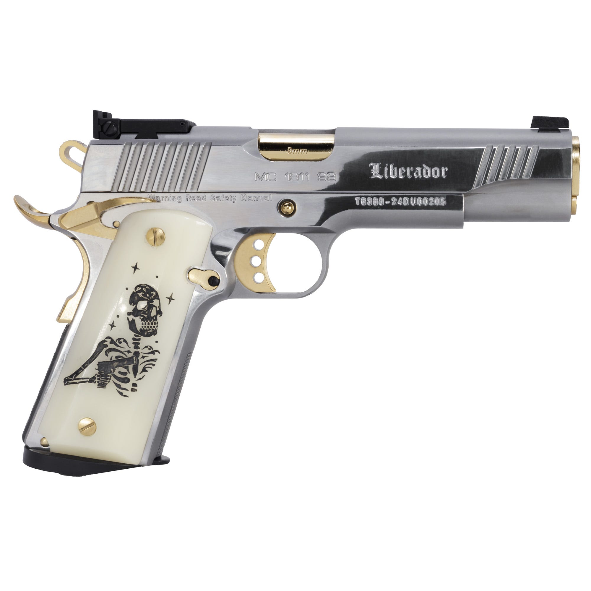 Girsan MC1911 LIBERADOR III Silver 9mm 5" Barrel 10-Rounds