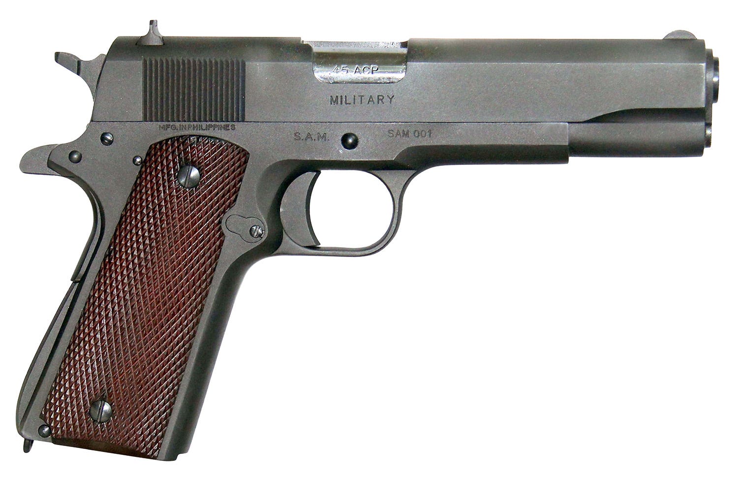 Global Trade Defense Military 1911 .45 ACP 5" Barrel 9-Rounds Wood Grip