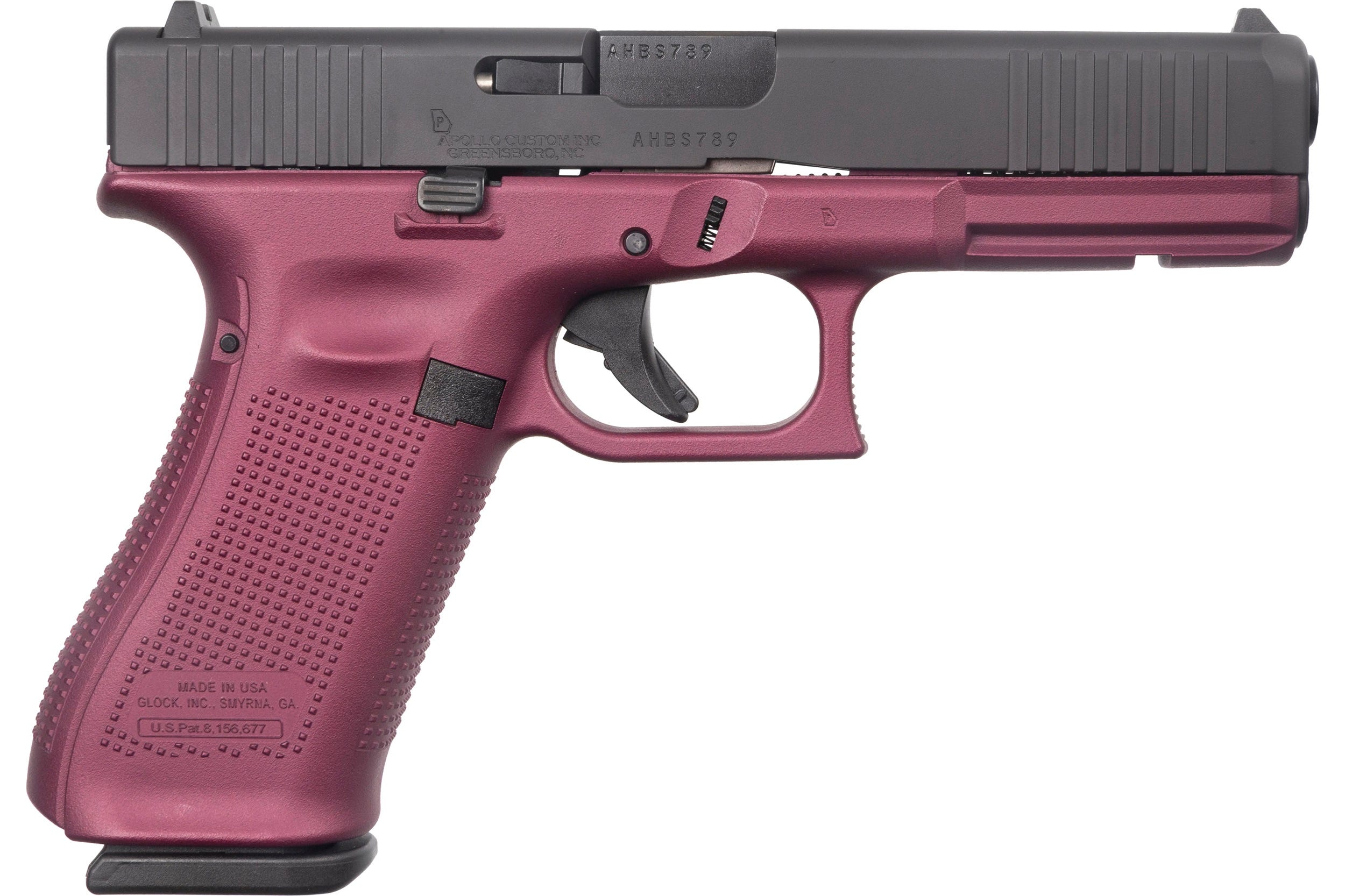 Glock 17 Gen5 Black Cherry / Armor Black 9mm 4.49" Barrel 17-Rounds