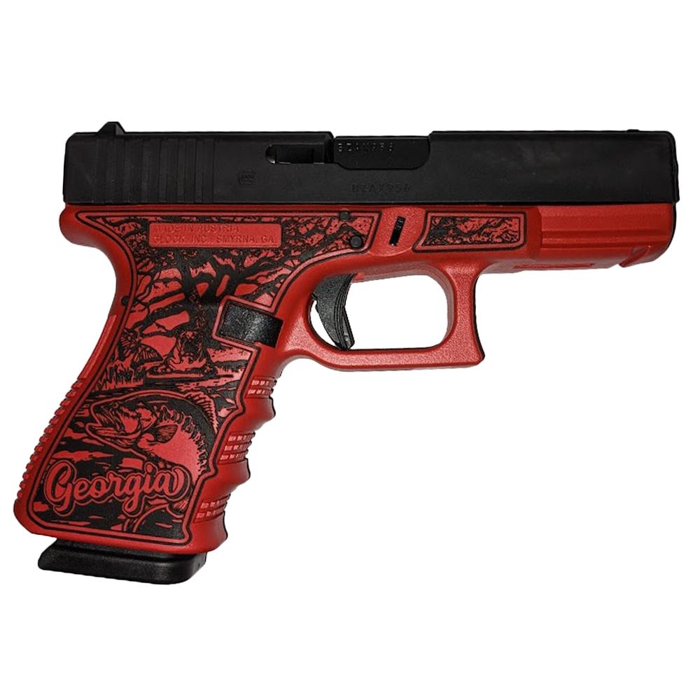 Glock 19 Gen 3 Custom "Georgia Red" 9mm 4.02" Barrel 15-Rounds